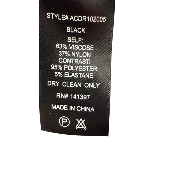 NWOT Astr the Label Black Dress Size Large - Picture 5 of 6